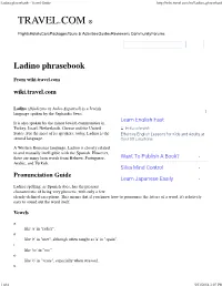 Ladino Phrasebook - Travel Guide