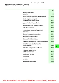 Moeller Wiring Manual 02/05 Specifications, Formulae, Tables