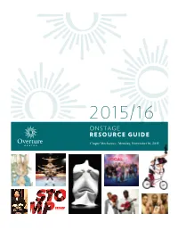 Onstage Resource Guide