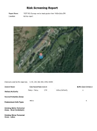 Risk Screening Report