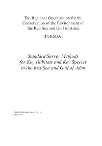 Standard Survey Methods for Key Habitats and Key Species in the Red Sea and Gulf of Aden