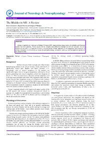 The Bladder in MS