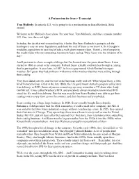 A Postmortem for Sears - Transcript