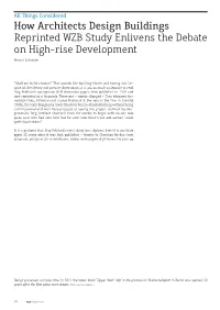 How Architects Design Buildings Reprinted WZB Study Enlivens The