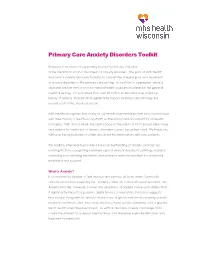PCP Anxiety Toolkit Overview