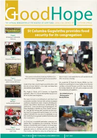 St Columba Gugulethu Provides Food Security for Its Congregation