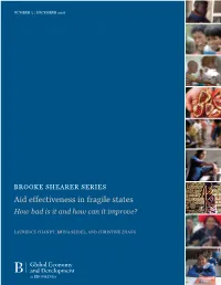 Aid Effectiveness in Fragile States How Bad Is It and How Can It Improve?
