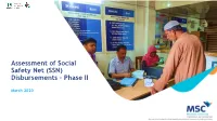 Assessment of Social Safety Net (SSN) Disbursements – Phase II