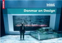 Donmar on Design SECTION Contents