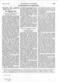 Extensions of Remarks