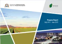 Progress Report July 2014 – June 2015