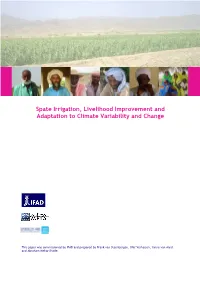 Spate Irrigation, Livelihood Improvement and Adaptation to Climate Variability and Change