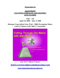 Alan Watt "Cutting Through the Matrix" Live on Rbn #101