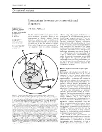 Interactions Between Corticosteroids and Β Agonists