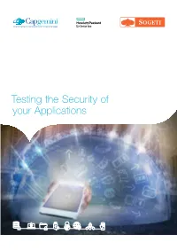 Testing the Security of Your Applications 2 Application Security Testing Cybersecurity the Way We Do It