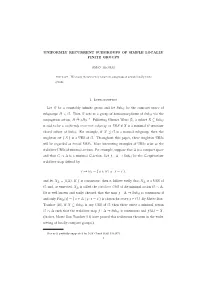 Uniformly Recurrent Subgroups of Simple Locally Finite Groups