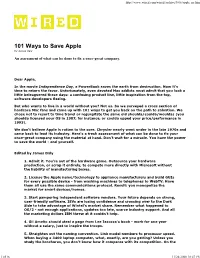 101 Ways to Save Apple by James Daly