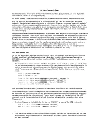 14. Non-Parametric Tests You Know the Story. You've Tried for Hours To