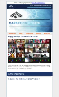 ASMI Monthly Marketing Update December 2020