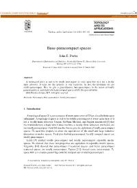 Base-Paracompact Spaces
