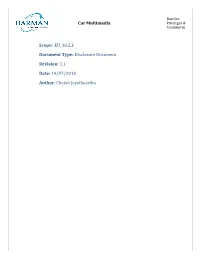 Car Multimedia Scope: EU 18.2.3 Document Type