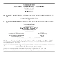 GANNETT CO., INC. (Exact Name of Registrant As Specified in Its Charter)