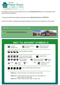 Key to Advert Symbols