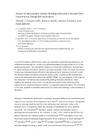 Nature of Noncovalent Carbon-Bonding Interactions Derived from Experimental Charge-Density Analysis