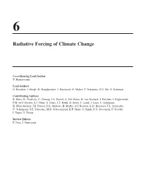 Radiative Forcing of Climate Change