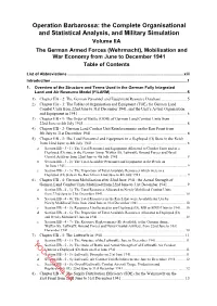 Table of Contents