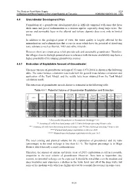 4-14 4.4 Groundwater Development Plan Formulation of a Groundwater Development Plan Is Difficult Compared with Areas That Have T