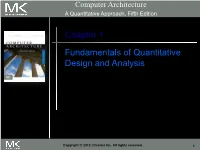 Chapter 1: Fundamentals of Quantitative Design and Analysis