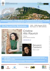 Cristina Alis Raurich Theory, Performance Practice