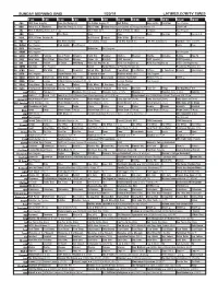 Sunday Morning Grid 1/20/19 Latimes.Com/Tv Times