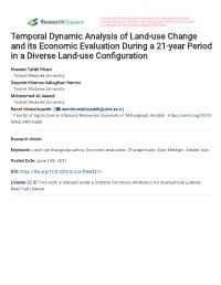 Temporal Dynamic Analysis of Land-Use Change and Its Economic Evaluation During a 21-Year Period in a Diverse Land-Use Con Gurat