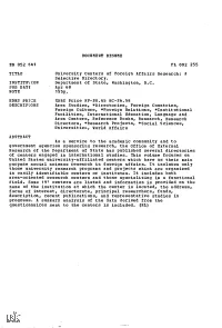 A Selective Directory. Institwicon Department of State, Washington, D.C