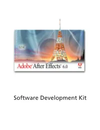 Adobe After Effects 6.0 SDK Guide