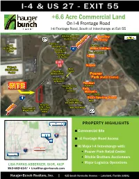 EXIT 55 +6.6 Acre Commercial Land on I-4 Frontage Road I-4 Frontage Road, South of Interchange at Exit 55