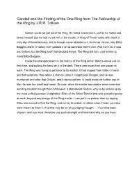 Gandalf and the Finding of the One Ring from the Fellowship of the Ring by J.R.R