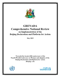 GRENADA Comprehensive National Review on Implementation of the Beijing Declaration and Platform for Action