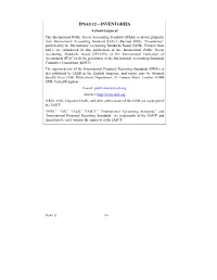 Ipsas 12—Inventories