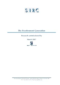 The Freetirement Generation