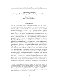 The Stargate Simulacrum: Ancient Egypt, Ancient Aliens, and Postmodern Dynamics of Occulture Frederic Krueger Free University Of
