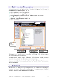 4 Before You Start: the Launchpad Starting Orbiter.Exe Brings up the Orbiter Launchpad Dialog Box