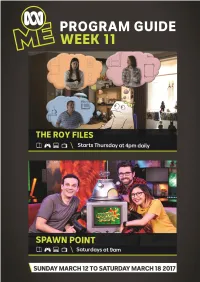 ABC ME Program Schedule