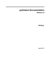 Py3status Documentation Release 3.6