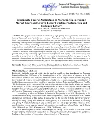 Reciprocity Theory