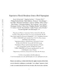 Supernova Shock Breakout from a Red Supergiant