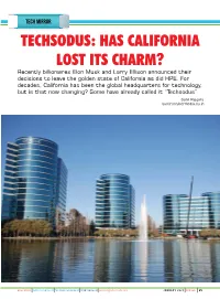 Techsodus: Has California Lost Its Charm?
