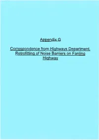 Appendix G Correspondence from Highways Department